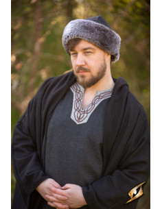 Bonnet médiéval en laine, modèle Toke
