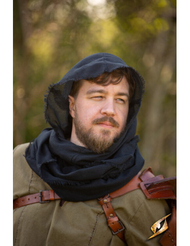 Capuche avec châle en gaze, modèle Ezio
