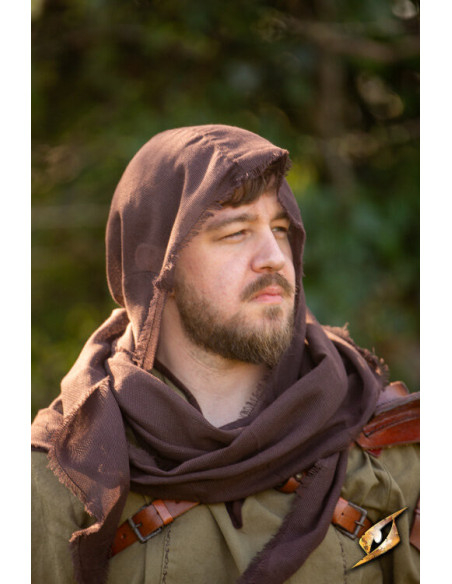 Capuche avec châle en gaze, modèle Ezio