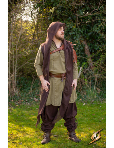 Capuche avec châle en gaze, modèle Ezio