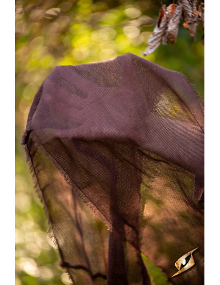 Capuche avec châle en gaze, modèle Ezio
