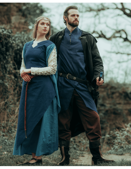 Robe médiévale en coton modèle...