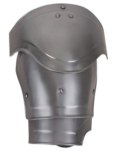 Épaulières médiévales en acier modèle Nova, finition polie 2