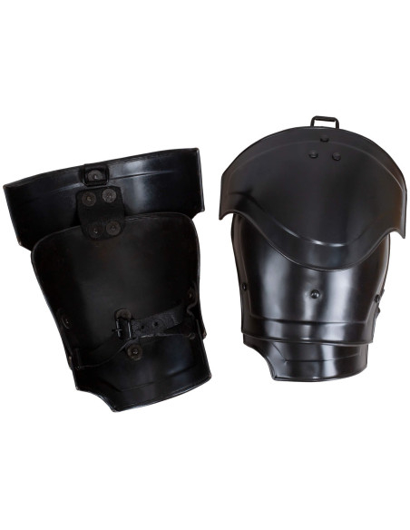 Épaulières médiévales en acier modèle...