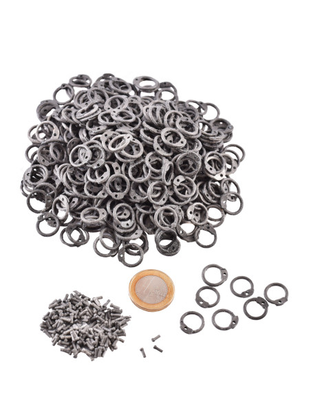Sachet d'anneaux en aluminium de 8...