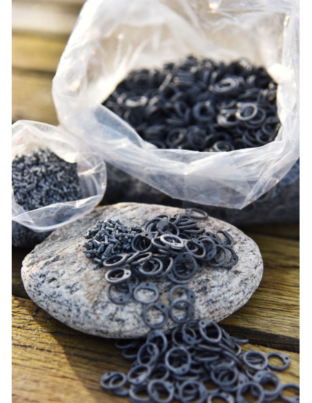 Sachet d'anneaux en aluminium de 8...