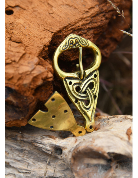 Boucle de ceinture viking en laiton...