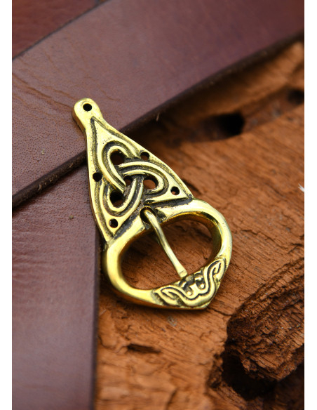 Boucle de ceinture viking en laiton...