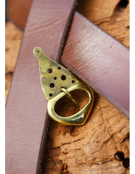 Boucle de ceinture viking en laiton...