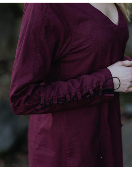 Tunique longue médiévale en coton...