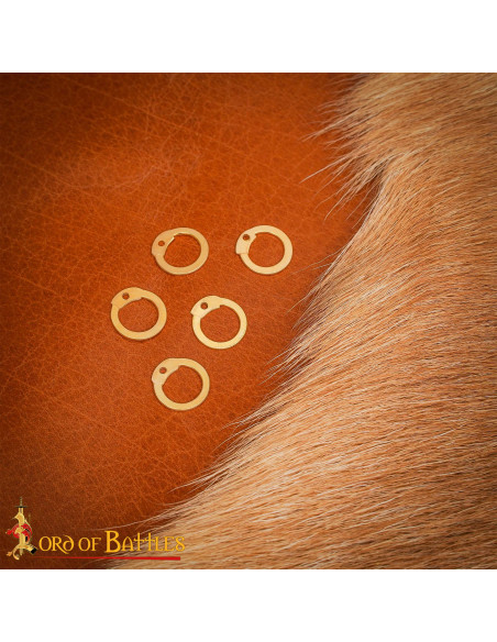 Pack de anneaux plats en laiton avec...