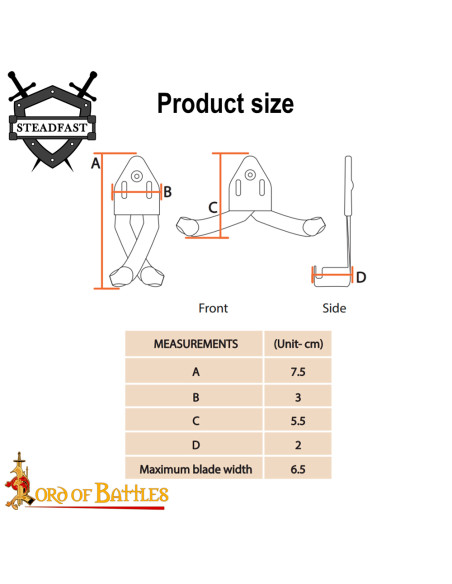 Support en acier pour accrocher...