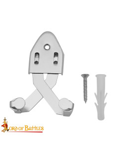 Support en acier pour accrocher l'épée verticalement