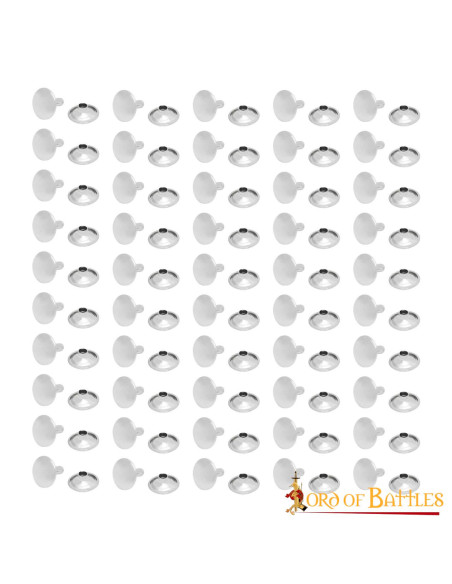 Pack de 50 boutons Tich en acier (12...