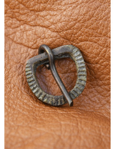 Boucle de ceinture médiévale petite, en laiton