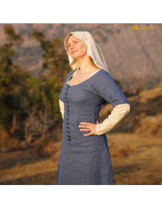 Robe médiévale paysanne des XIVe-XVe siècles modèle Kirtle 2
