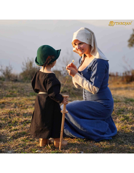 Robe médiévale paysanne des XIVe-XVe...