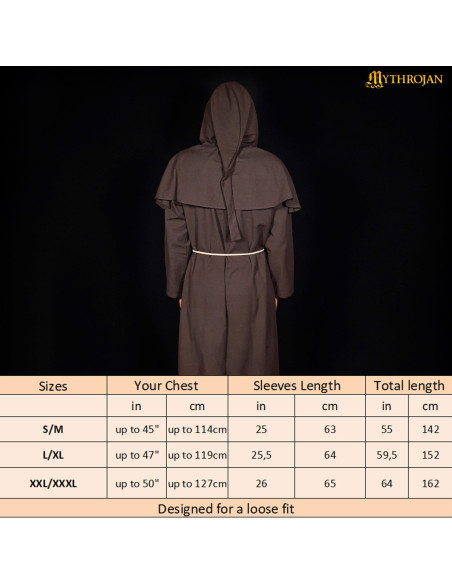 Costume de moine, modèle Frère Cadfael