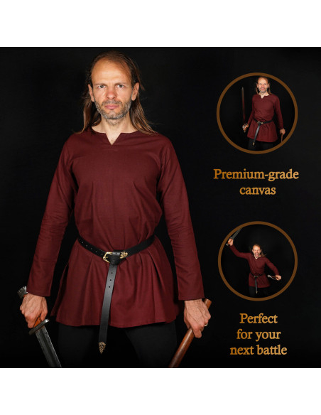 Tunique médiévale en coton modèle...