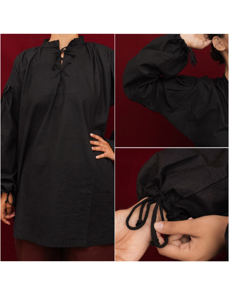 Chemise viking en coton modèle...