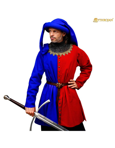 Manteau médiéval en laine des...
