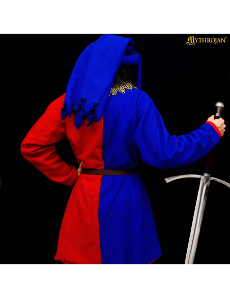 Manteau médiéval en laine des...