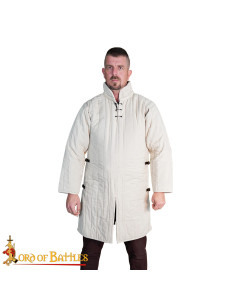 Gambeson médiéval rembourré de type 3 avec boucles...