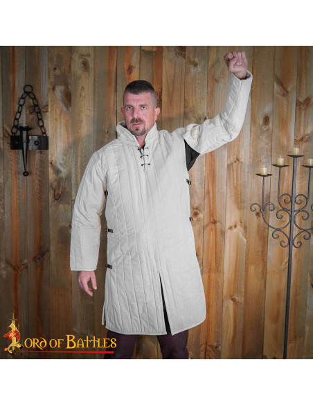 Gambeson médiéval rembourré de type 3...