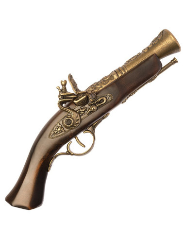 Pistolet à silex laitonné