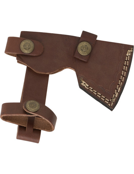 Hache de main avec étui en cuir