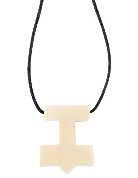 Pendentif Marteau de Thor en os