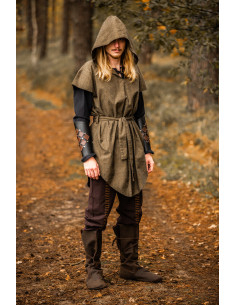 Tunique médiévale à capuche modèle Ranger Arais, couleur...