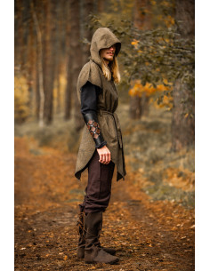Tunique médiévale à capuche modèle Ranger Arais, couleur... 2