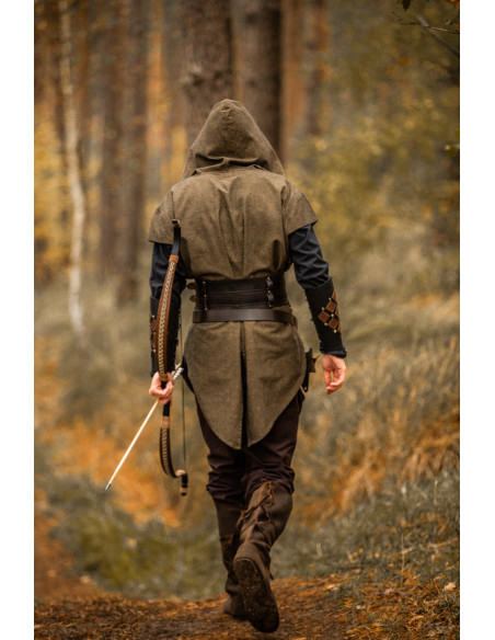 Tunique médiévale à capuche modèle...