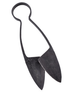 Ciseaux médiévaux avec étui en cuir, taille moyenne 2