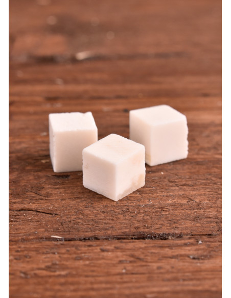 Dés de os, sans points, ensemble de 3...