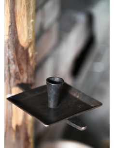 Chandelier mural 1 bougie, forgé à la main