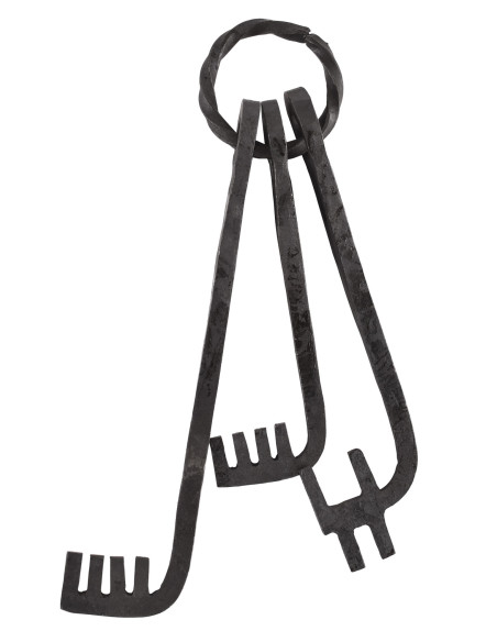 Clés médiévales avec porte-clés,...