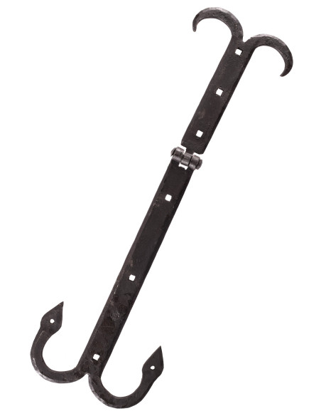 Charnière de coffre médiéval, acier...