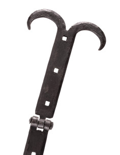 Charnière de coffre médiéval, acier forgé à la main 2