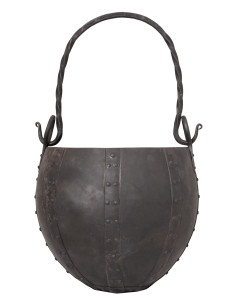 Chaudron en acier riveté, environ 10 litres