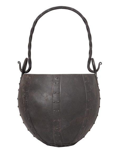 Chaudron en acier riveté, environ 10...