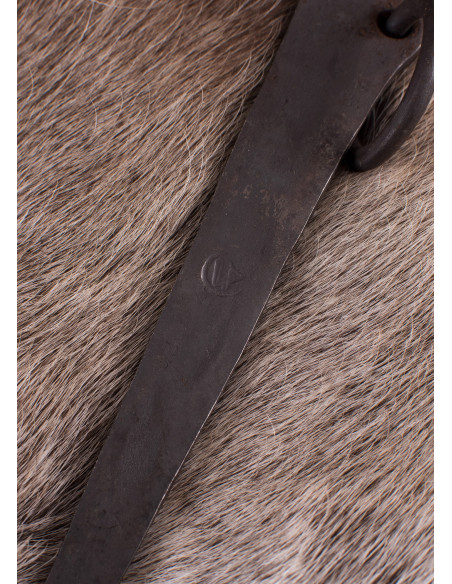 Piquet avec anneau, en acier forgé à...