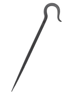 Piquet pour tente, en acier forgé à la main (34 cm). 2