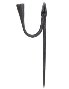 Chandelier en jonc forgé à la main avec une extrémité... 2