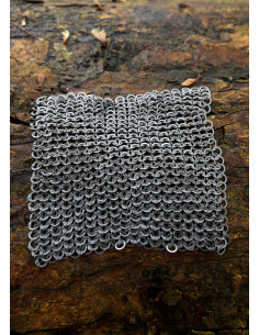 Pieza cotte de mailles 20 x 20 cm. anneaux 8 mm.