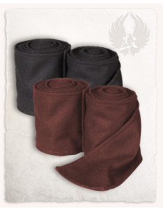 Winingas enroulées en laine modèle Hamond, marron