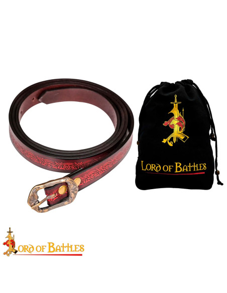 Ceinture médiévale artisanale en...