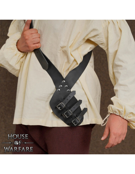 Harnais médiéval en cuir pour épées,...