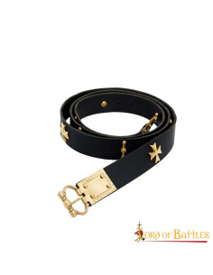 Ceinture médiévale en cuir avec détails en laiton 2